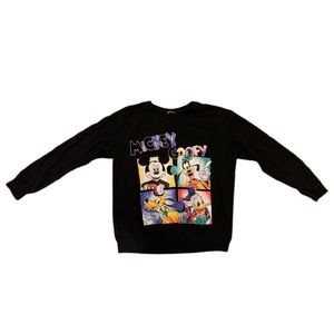 Mickey and Friends long sleeve shirt small/medium black